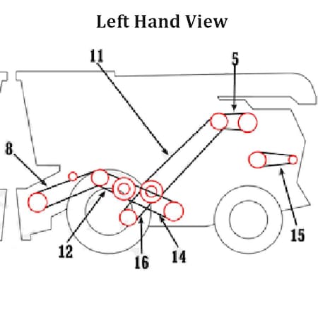 Aftermarket 71139960 Main Drive Belt Fits Allis Chalmers Gleaner K K2 E3 Combine COB40-0229